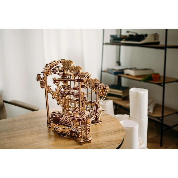Wooden Marble Run Spiral Electric Motorized - Wooden 3D Puzzles for Adults an... - Picture 2 of 7